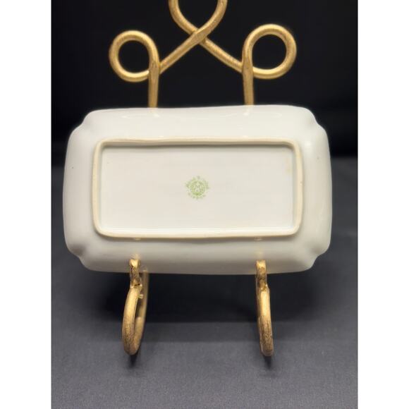 Vintage Nippon Hand-Painted Trinket Dish – 7.5" W x 4.5" H - Picture 6 of 10